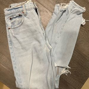 Blue 90s straight Abercrombie jeans